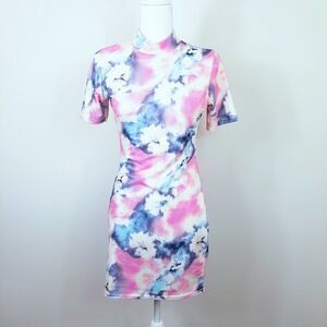 NWT Boohoo "Melissa" High Neck Bodycon Dress 8#026